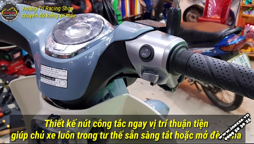 Độ công tắc tắt mở đèn Super Cub